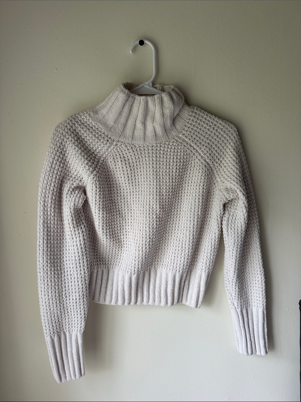 Hippie Rose Cream Cable Knit Turtleneck Sweater